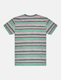 Deus Ex Machina Sonnenaufgang T-Shirt (Stripe) - Phantom Combo