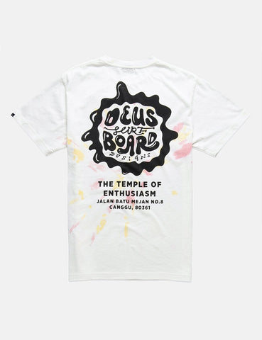 Deus Ex Machina Banzai Batik-T-Shirt - Weiß Combo