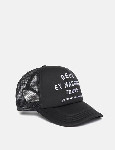 Deus Ex Machina Tokyo Adresse Trucker Cap - Schwarz