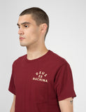 Deus Ex Machina Camperdown Taschen-T-Shirt - Sangria Red