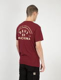 Deus Ex Machina Camperdown Taschen-T-Shirt - Sangria Red