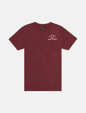 Deus Ex Machina Camperdown Taschen-T-Shirt - Sangria Red