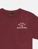 Deus Ex Machina Camperdown Taschen-T-Shirt - Sangria Red