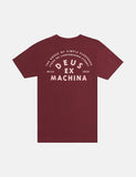 Deus Ex Machina Camperdown Taschen-T-Shirt - Sangria Red