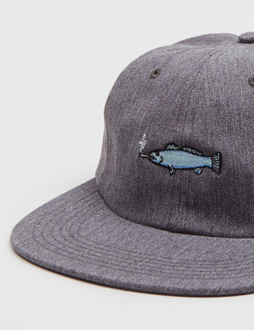 Gut Worth Fisch 6-Panel Cap - Grau