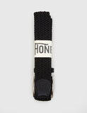 Hone Woven Plait Belt - Schwarz