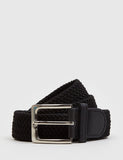 Hone Woven Plait Belt - Schwarz