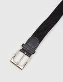 Hone Woven Plait Belt - Schwarz