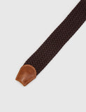 Hone Woven Plait Belt - Brown