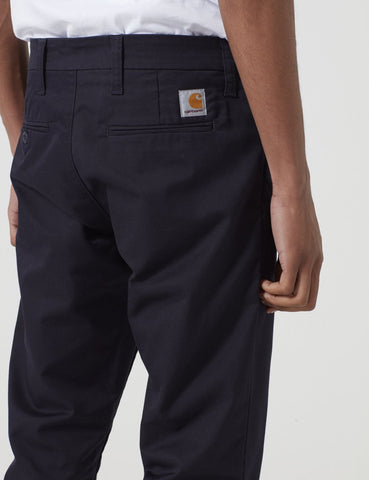 Carhartt Sid Pant Chino (Slim) - Dark Navy Blau