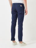 Carhartt-WIP Sid Pant Chino (Slim) - Marine-Blau