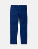 Carhartt-WIP Sid Pant Chino (Slim) - Metro Blue