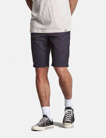 Carhartt-WIP Sid Short (Stretch Twill) - Dark Navy Rinsed