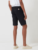 Carhartt-WIP Sid Short (Stretch Twill) - Schwarz Rinsed