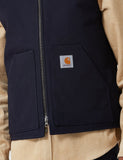 Carhartt-WIP Vest (Dearborn Organic Canvas) - Dark Navy Blau