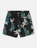 Carhartt-WIP Drift Badeshorts - Hawaii-Blumendruck / Schwarz