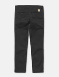 Carhartt-WIP Sid Pant Chino (Stretch) - Schwarz