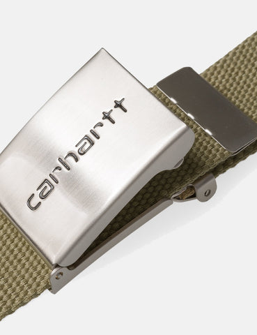 Carhartt-WIP Clip Gürtel Leinwand (Chrom) - Khaki Brown