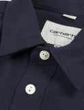 Carhartt-WIP Tony Shirt - Dark Navy Blau Rigid