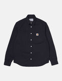 Carhartt-WIP Tony Shirt - Dark Navy Blau Rigid