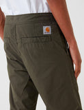 Carhartt-WIP Marshall Jogger Pant (Ripstop) - Cypress Grün Rinsed