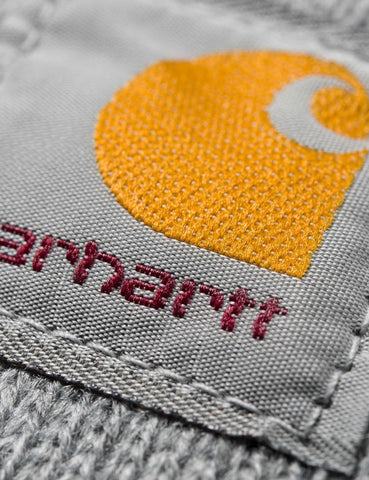 Carhartt-WIP-Uhr-Strickmütze - Grau Heather