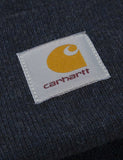 Carhartt-WIP-Uhr-Strickmütze - Dark Navy Heather