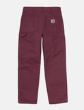 Carhartt-WIP Einzel Knee Pant - Dusty Fuchsia Rinsed