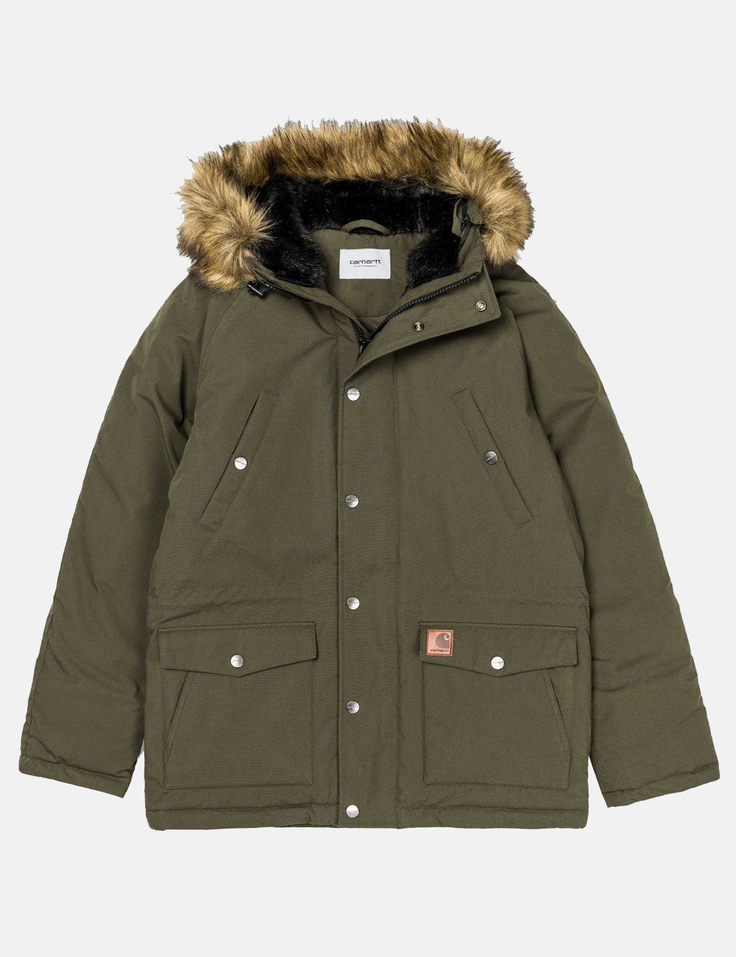 Carhartt-WIP Trapper Parka - Cypress Grün / Schwarz