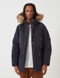 Carhartt-WIP Trapper Parka - Navy / Schwarz