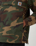 Carhartt-WIP Nimbus Half-Zip Jacke (mit Fleece-Futter) - Camo Laurel Grün