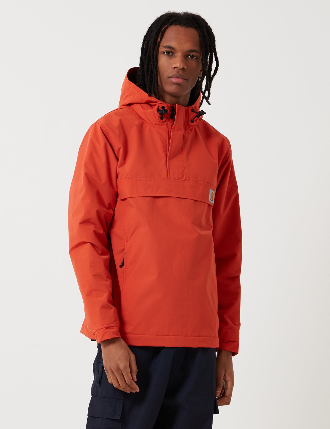 Carhartt-WIP Nimbus Half-Zip Jacke (mit Fleece-Futter) - Persimmon orange