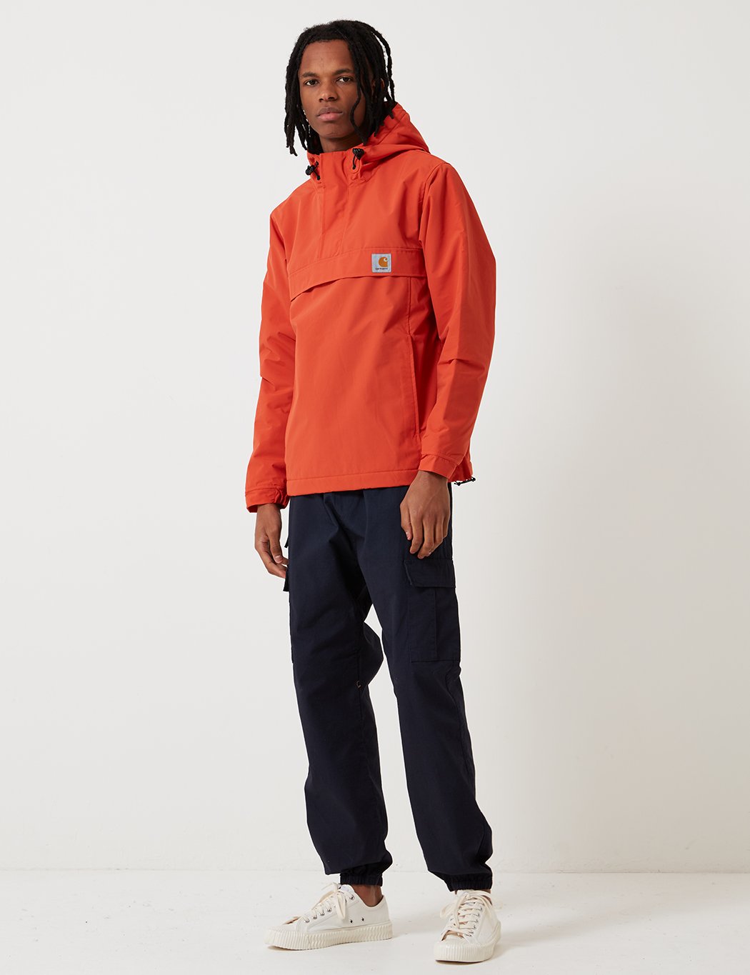Carhartt-WIP Nimbus Half-Zip Jacke (mit Fleece-Futter) - Persimmon orange
