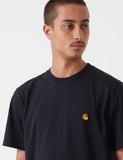 Carhartt-WIP Chase T-Shirt - Schwarz