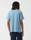 Carhartt-WIP-Taschen-T-Shirt - Cold Blue