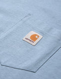 Carhartt-WIP-Taschen-T-Shirt - Cold Blue