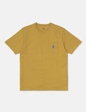 Carhartt-WIP-Taschen-T-Shirt - Raps- Gelb