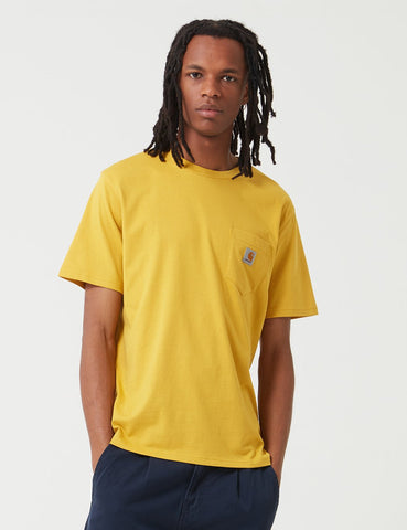 Carhartt-WIP-Taschen-T-Shirt - Raps- Gelb