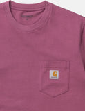 Carhartt-WIP-Taschen-T-Shirt - Dusty Fuchsia