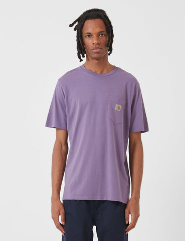 Carhartt-WIP-Taschen-T-Shirt - Dusty Mauve Rosa