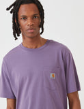 Carhartt-WIP-Taschen-T-Shirt - Dusty Mauve Rosa