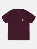 Carhartt-WIP-Taschen-T-Shirt - Merlot Red