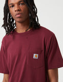 Carhartt-WIP-Taschen-T-Shirt - Merlot Red