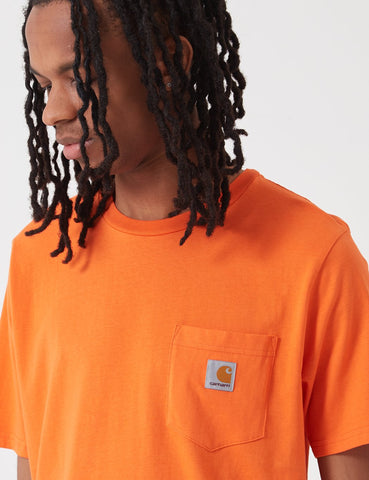 Carhartt-WIP-Taschen-T-Shirt - Uhrwerk Orange