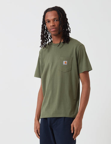 Carhartt-WIP-Taschen-T-Shirt - Dollar Grün