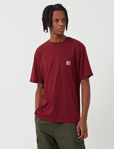 Carhartt-WIP-Taschen-T-Shirt - Mulberry