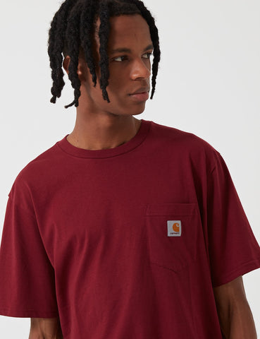 Carhartt-WIP-Taschen-T-Shirt - Mulberry