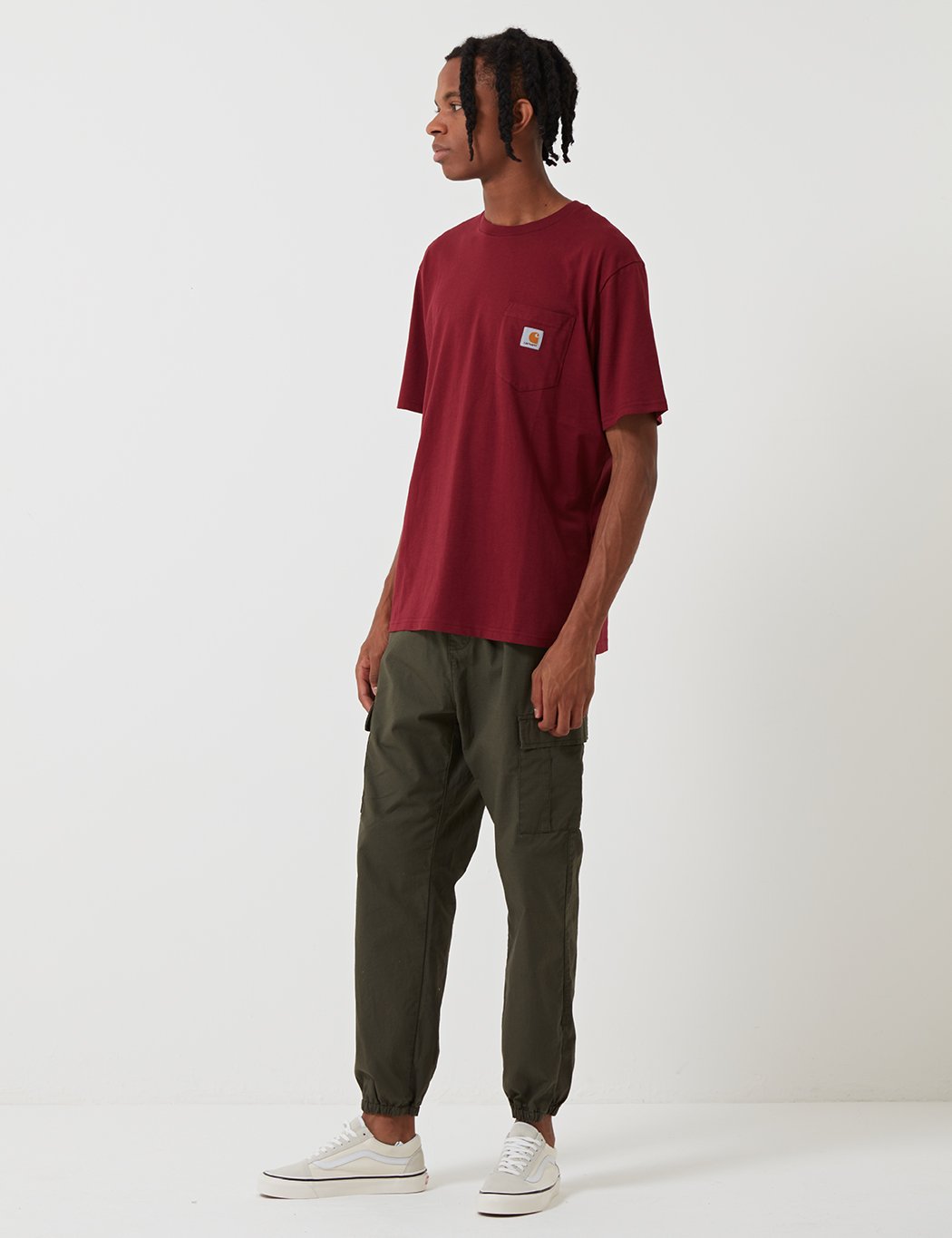 Carhartt-WIP-Taschen-T-Shirt - Mulberry