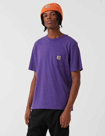 Carhartt-WIP-Taschen-T-Shirt - Frosted Violet