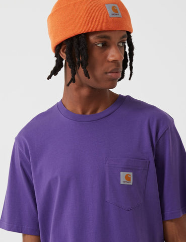 Carhartt-WIP-Taschen-T-Shirt - Frosted Violet